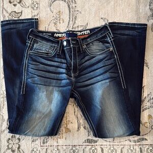 American Fighter Blue Denim Jeans